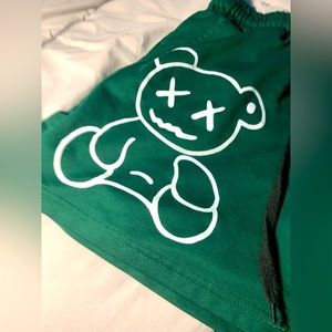 Green bear shorts